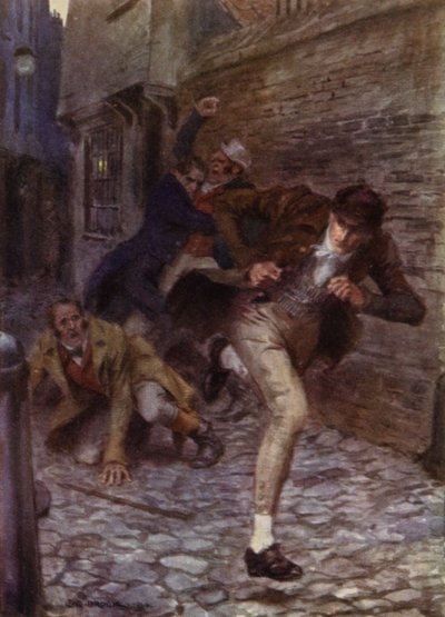 Illustration pour The Amateur Gentleman de Jeffery Farnol - Charles Edmund (after) Brock