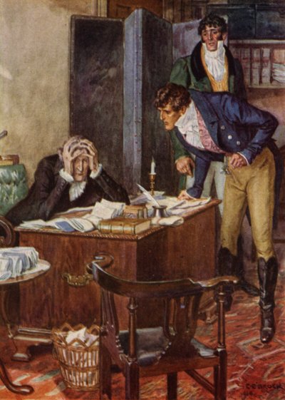 Illustration pour The Amateur Gentleman de Jeffery Farnol - Charles Edmund (after) Brock