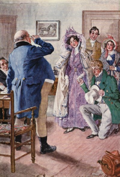 Illustration pour Les Papiers de Pickwick de Charles Dickens - Charles Edmund (after) Brock
