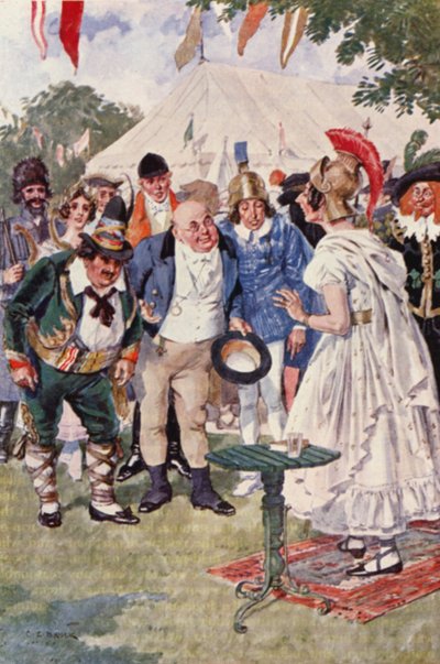 Illustration pour Les Papiers de Pickwick par Charles Dickens - Charles Edmund (after) Brock