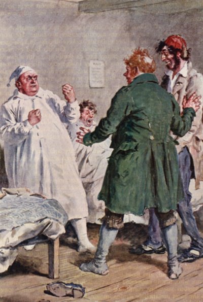 Illustration pour Les Papiers de Pickwick par Charles Dickens - Charles Edmund (after) Brock