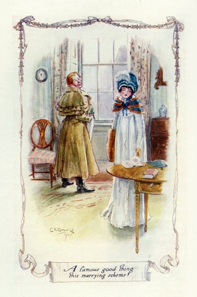 Un fameux bon plan ce projet de mariage, 1907 - Charles Edmund Brock
