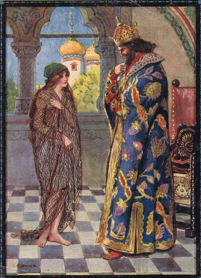 Illustration de couverture de Contes pour enfants des légendes roumaines par Moses Gaster (1856-1939) 1921 - Charles Edmund Brock