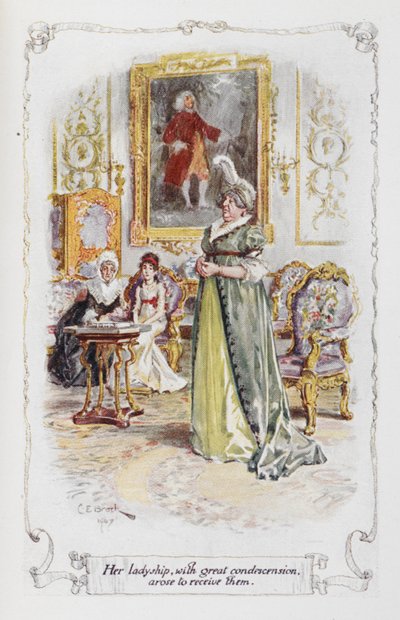 Sa Seigneurie, avec grande condescendance, se leva pour les recevoir, illustration de 