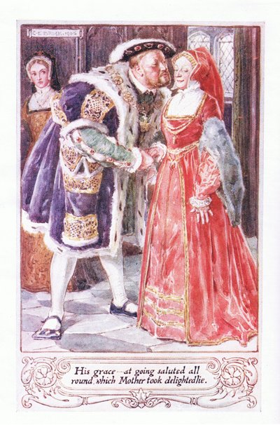 Sa grâce en partant salua tout le monde, ce qui ravit mère - Charles Edmund Brock