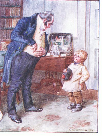Comment sont vos inclinations pour six pence, illustration de Prescription du Dr Marigold - Charles Edmund Brock