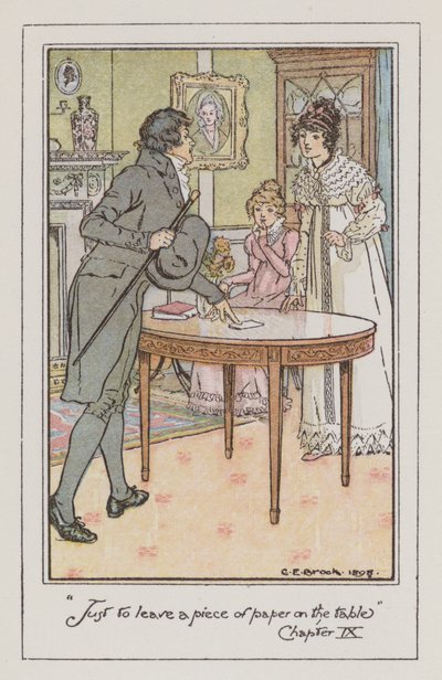 Illustration pour Emma de Jane Austen - Charles Edmund Brock