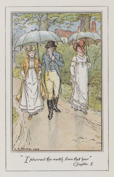 Illustration pour Emma de Jane Austen - Charles Edmund Brock