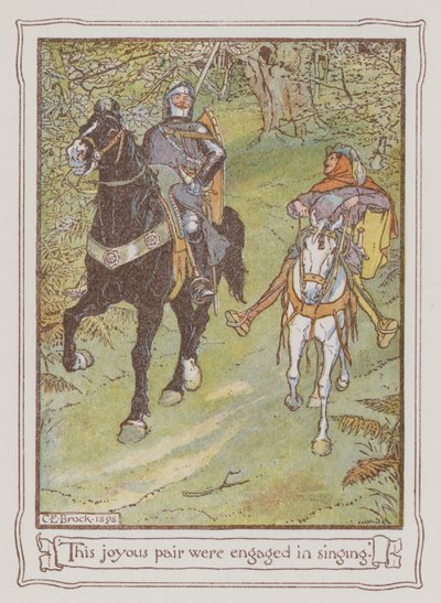 Illustration pour Ivanhoé de Sir Walter Scott - Charles Edmund Brock