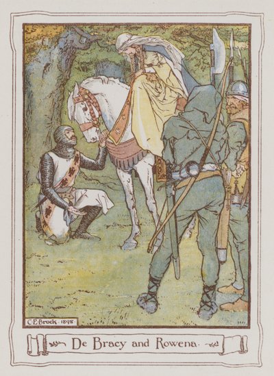 Illustration pour Ivanhoé de Sir Walter Scott - Charles Edmund Brock