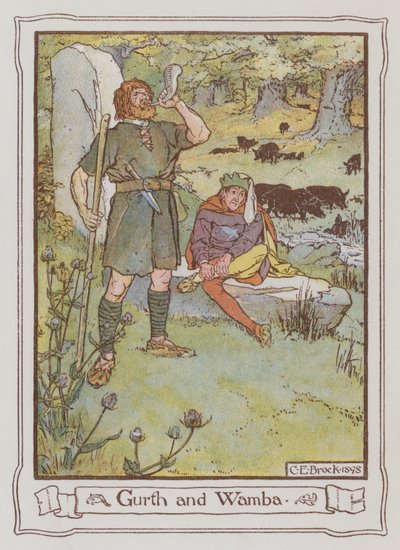 Illustration pour Ivanhoe par Sir Walter Scott - Charles Edmund Brock