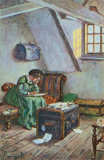 Illustration pour Les Quatre Filles du docteur March par Louisa M. Alcott - Charles Edmund Brock