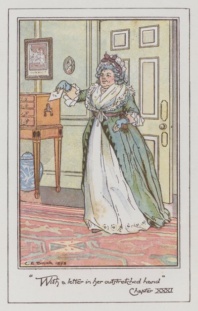 Illustration pour Sense and Sensibility de Jane Austen - Charles Edmund Brock