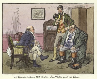 Illustration pour Les Papiers de Pickwick - Charles Edmund Brock