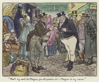 Illustration pour Les Papiers de Pickwick - Charles Edmund Brock