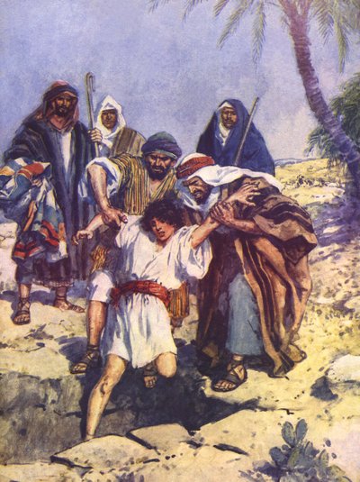 Les frères de Joseph le jettent dans la fosse - Charles Edmund Brock