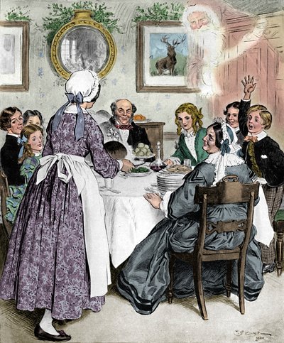 Laissez-moi penser aux dîners de famille confortables, 1862, 1923 - Charles Edmund Brock