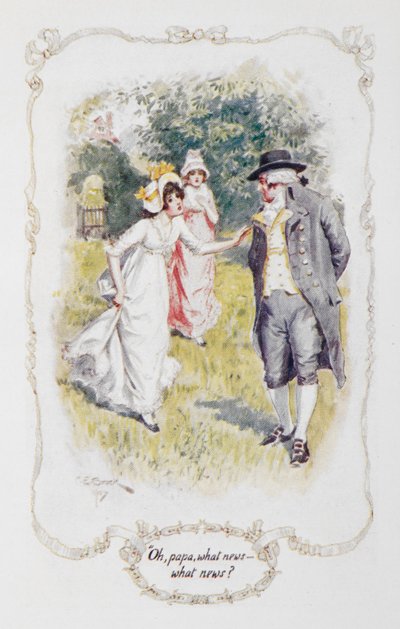 "Oh papa, quelles nouvelles - quelles nouvelles ?", illustration de 