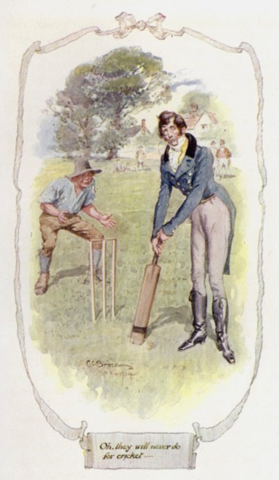 Oh! ils ne feront jamais pour le cricket - Charles Edmund Brock