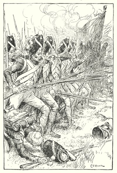 La Garde française à Waterloo - Charles Edmund Brock