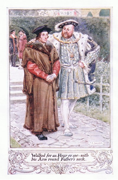 Marché pendant une heure ou plus... avec son bras autour du cou de son père - Charles Edmund Brock