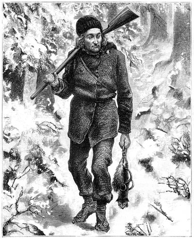Trappeur canadien, 19e siècle - Charles Edouard Delort