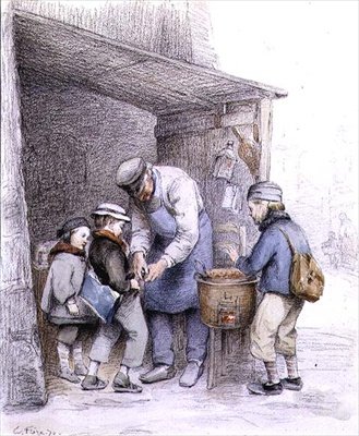 Le Vendeur de marrons - Charles Edouard Frere