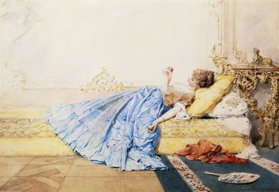 Un moment pensif - Charles Edouard de Beaumont