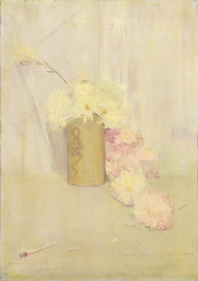 Fumée et fleurs de chrysanthème - Charles Edward Conder