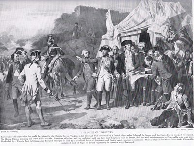 Le siège de Yorktown, illustration de 
