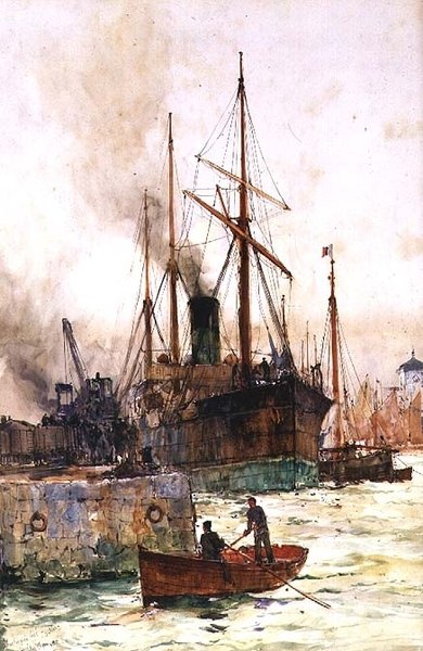 Déchargement de charbon - Charles Edward Dixon