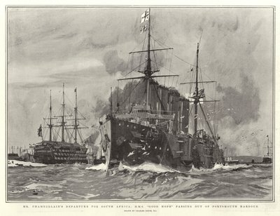 Départ de M. Chamberlain pour l