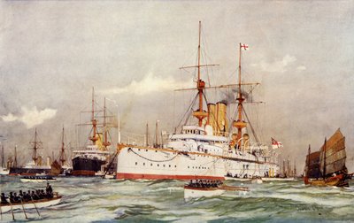 Le Centurion. Navire amiral de Sir Edward Seymour en Extrême-Orient, 1900 - Charles Edward Dixon