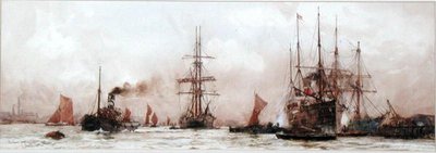 Le Bassin Inférieur, Londres - Charles Edward Dixon