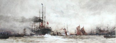La Tamise à Blackwall Reach - Charles Edward Dixon