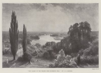 La vallée de la Tamise depuis Richmond Hill - Charles Edward Johnson