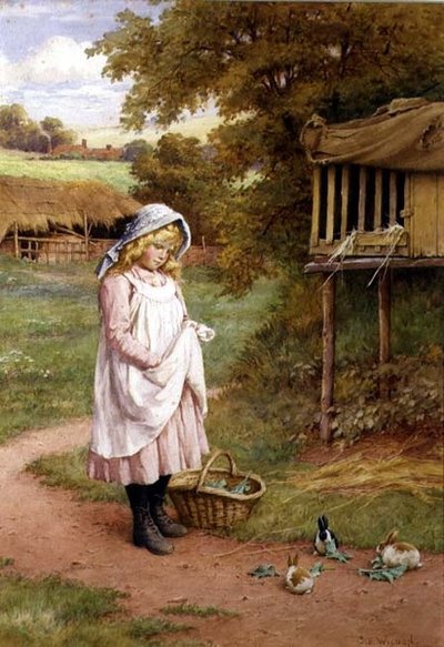 Nourrir les lapins - Charles Edward Wilson