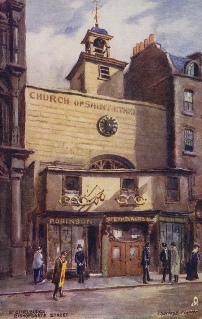 Église de Sainte-Ethelburga, Bishopsgate Street, Londres - Charles Edwin Flower