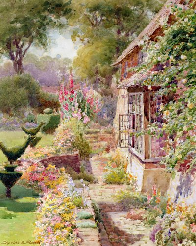 Jardin de Kings Manor à East Hendred, Oxon - Charles Edwin Flower