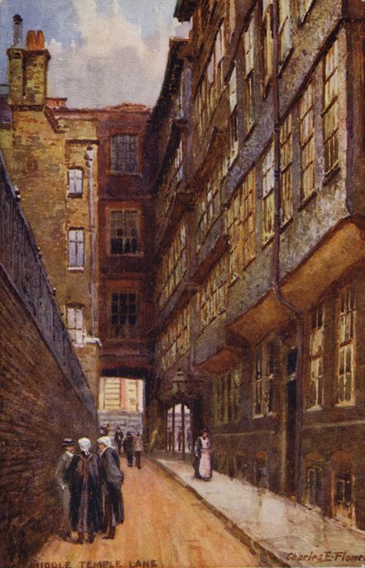 Middle Temple Lane, Londres - Charles Edwin Flower