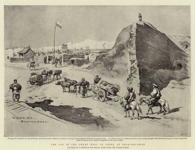 La brèche dans la Grande Muraille de Chine à Shan-Hai-Kwan - Charles Edwin Fripp