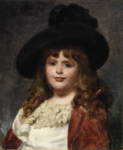 Laura à sept ans - Charles Emile Auguste Carolus Duran