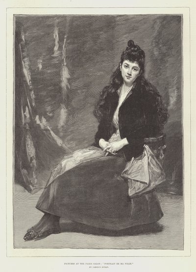 Images au Salon de Paris, Portrait de ma fille - Charles Emile Auguste Carolus Duran