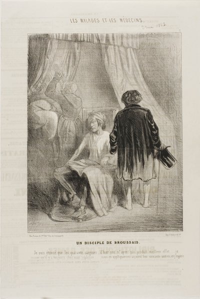 Un suiveur de Broussais (plaque 7) - Charles Emile Jacque