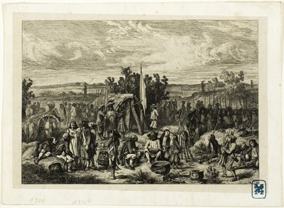 Un camp royaliste - Charles Emile Jacque