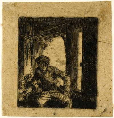 Buveur - Charles Emile Jacque