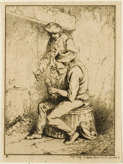 Buveurs - Charles Emile Jacque
