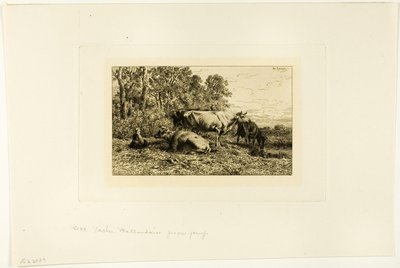 Vaches hollandaises - Charles Emile Jacque