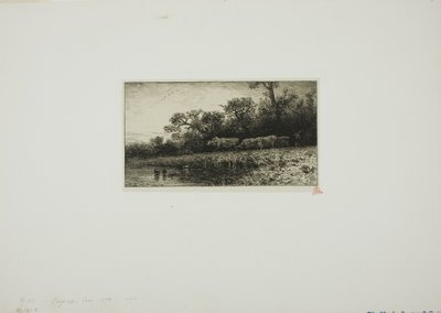 Paysage du soir - Charles Emile Jacque