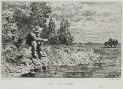 Pêche - Charles Emile Jacque